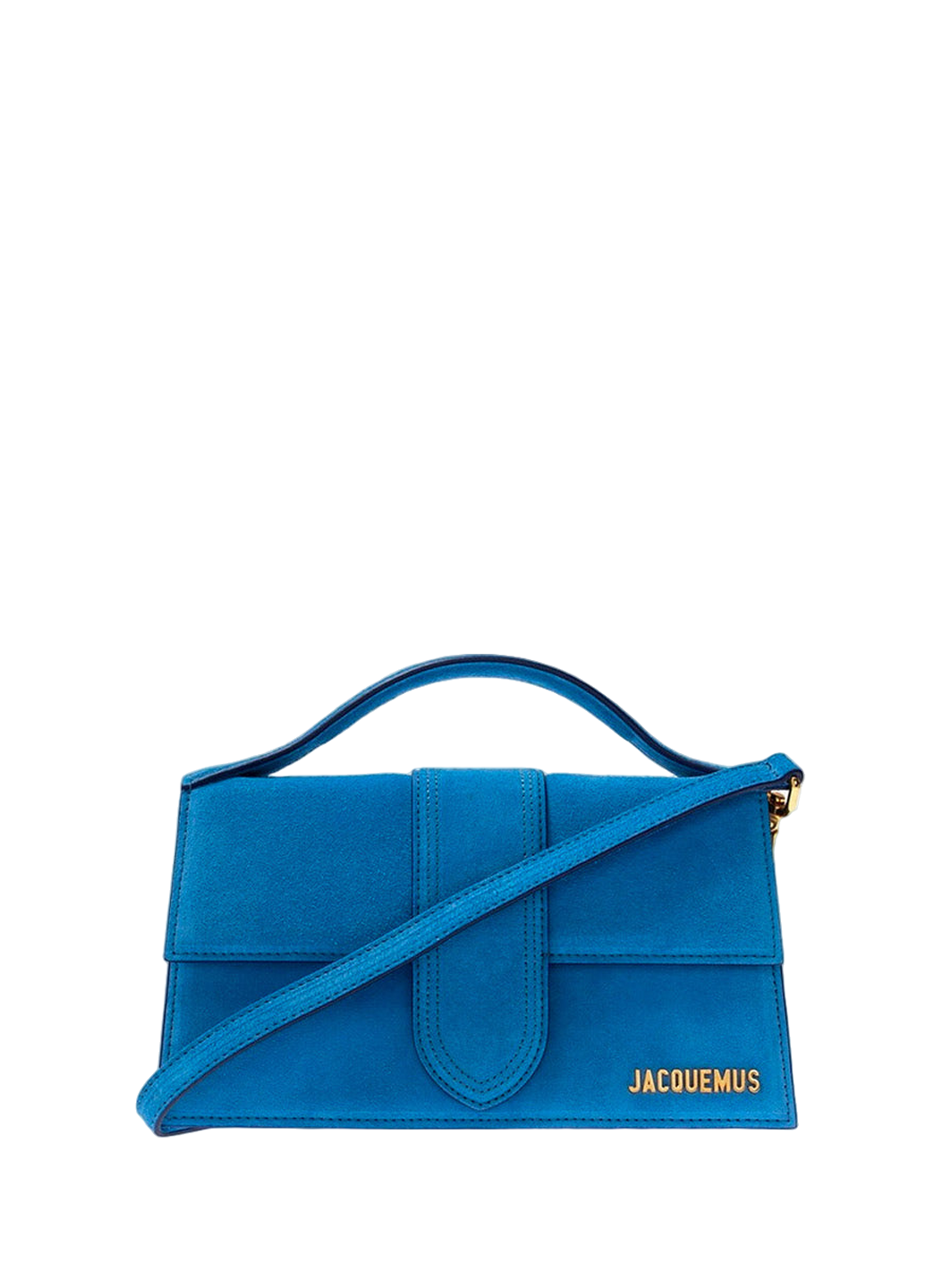Jacquemus Le Bambino Grand Suede Bag Blue