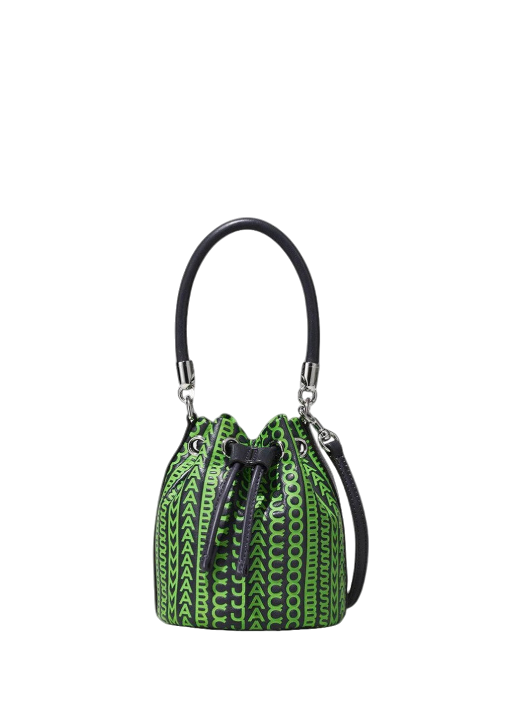 Marc Jacobs The Monogram Leather Micro Bucket Bag Green