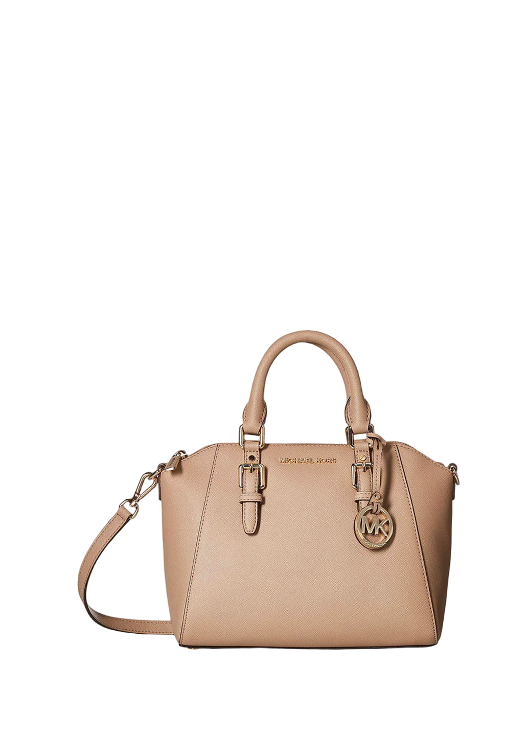 Michael Kors Ciara Medium Messenger Nude