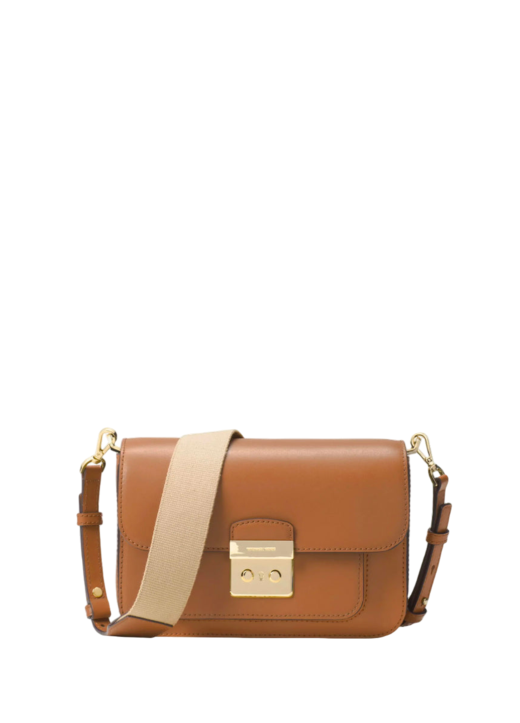 Michael Kors Sloan Editor Leather Shoulder Bag Brown