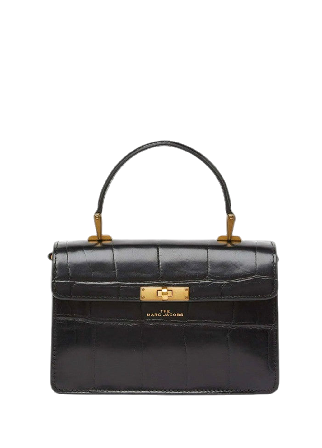 Marc Jacobs The Downtown Croc Embossed Bag Black