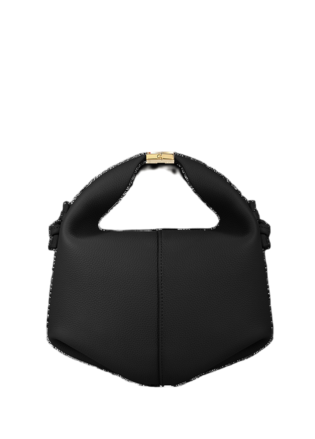 Polene Beri Textured Leather Black