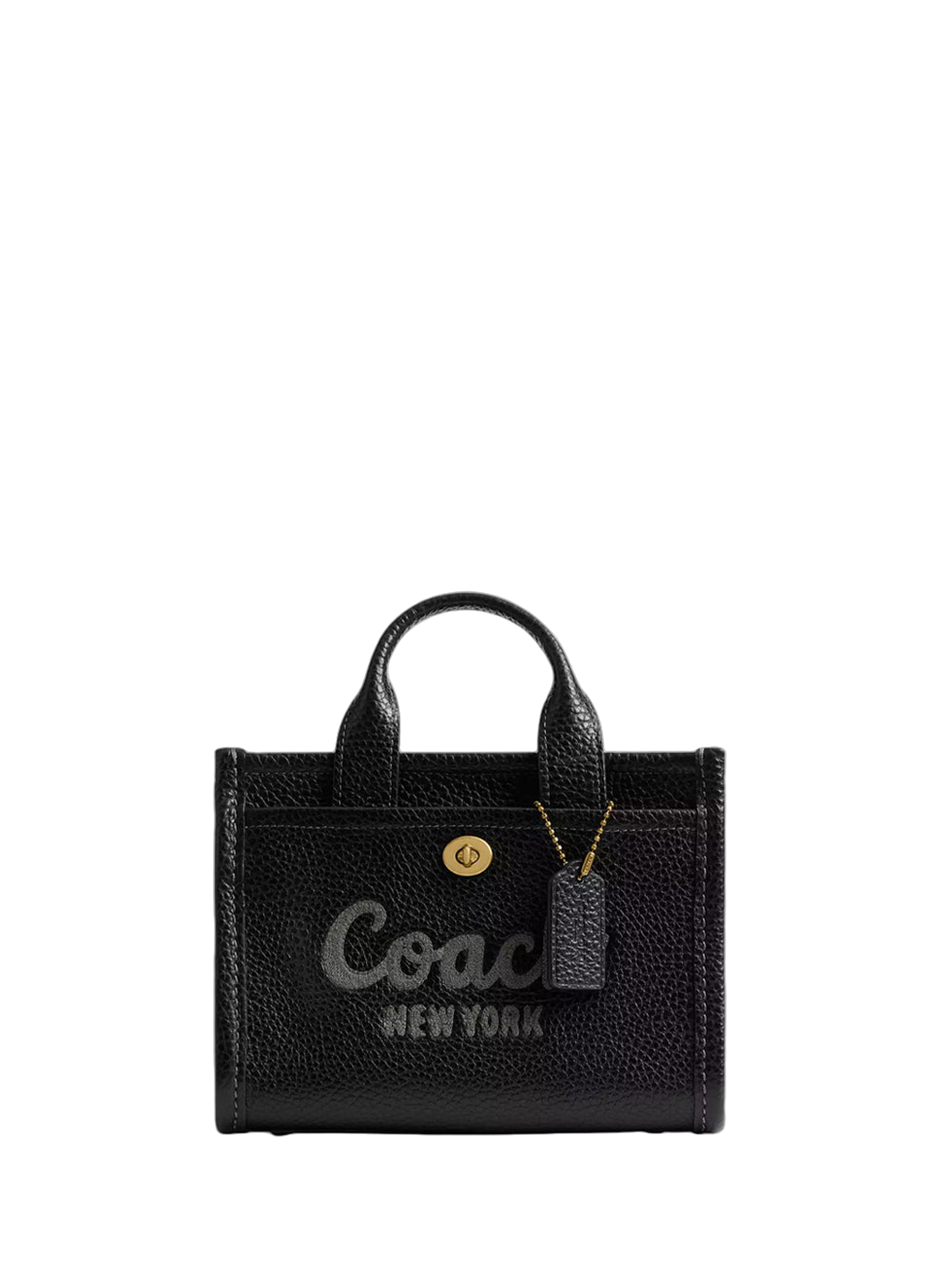 Coach Leather Cargo Tote Bag 20 Black
