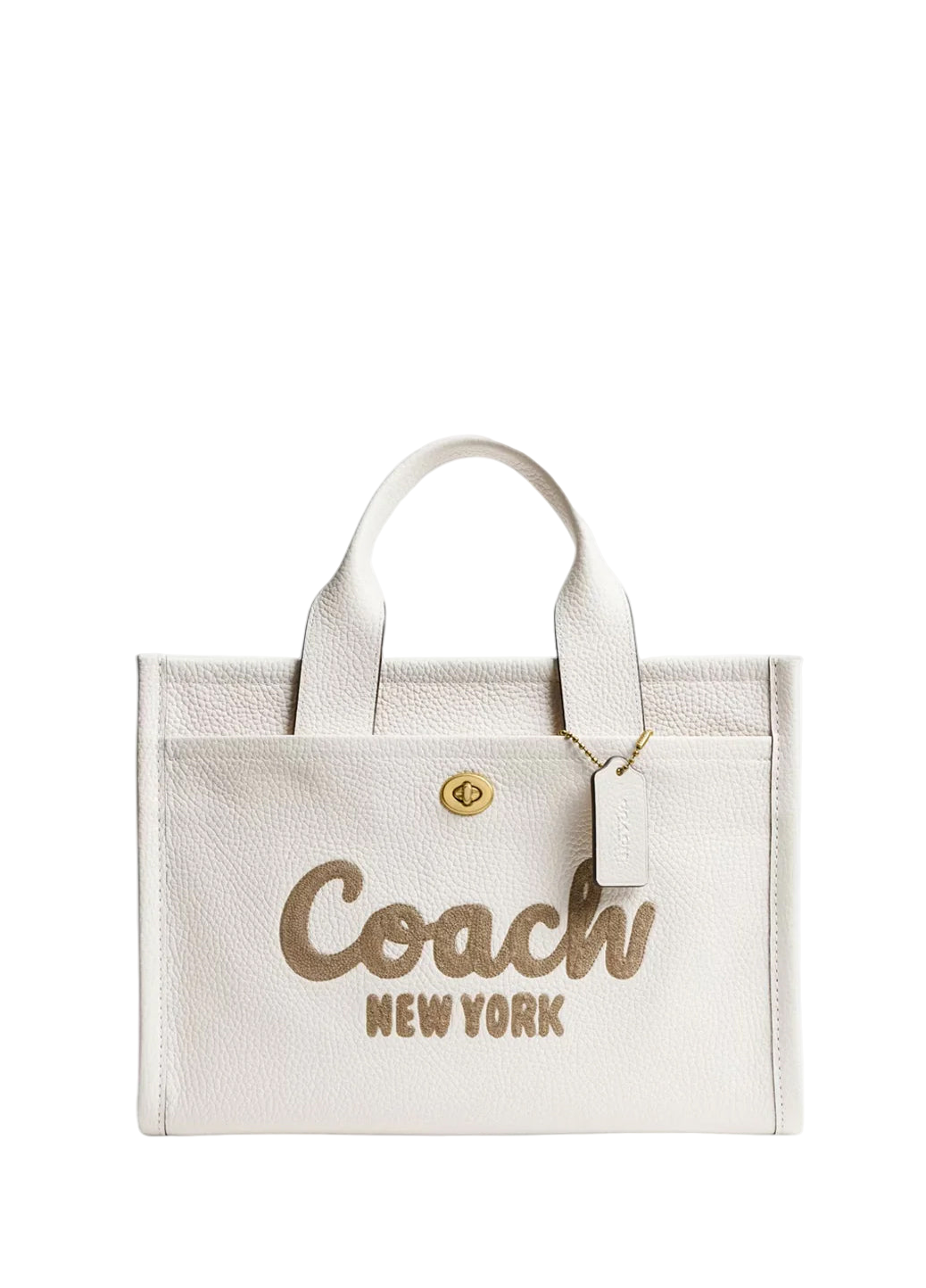 Coach Leather Cargo Tote Bag 34 Chalk