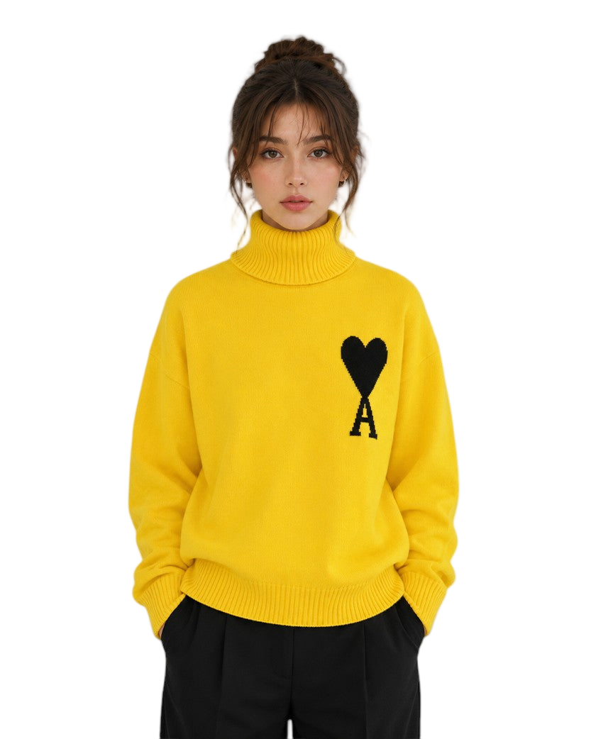 AMI Paris Ami de Coeur jumper Yellow