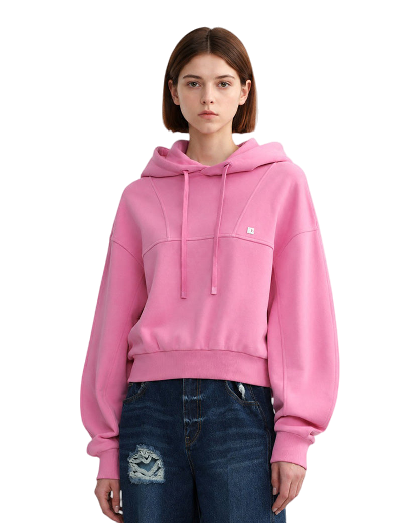 Low Classic Crop Hoodie Pink