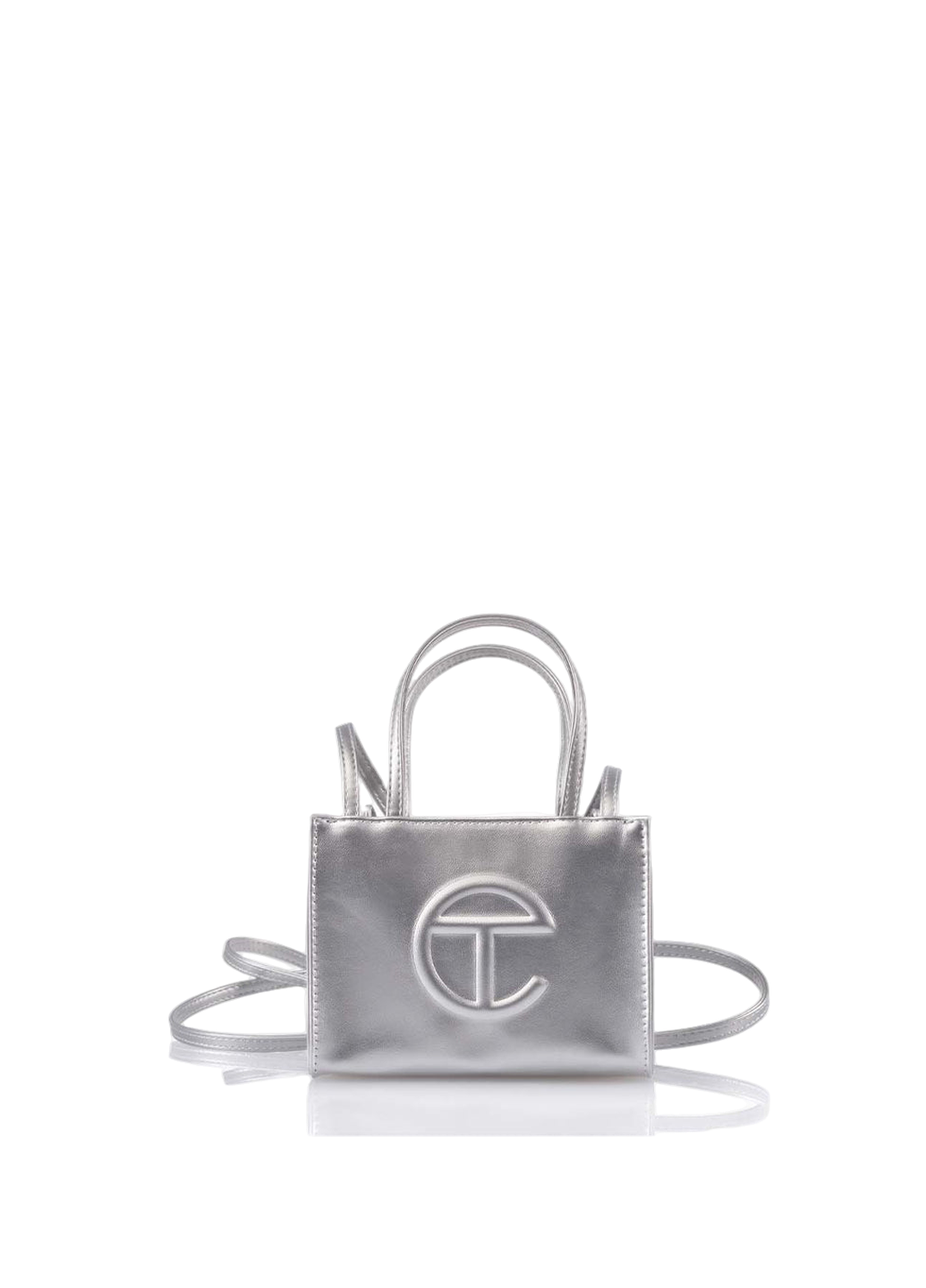 Telfar Small Shopping Bag Silver