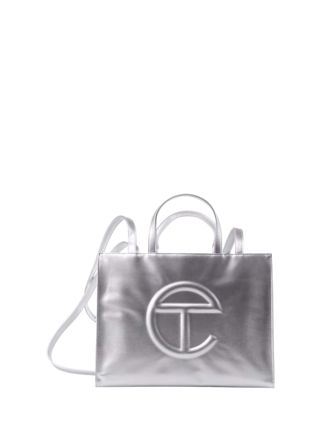 Telfar Medium Shopping Bag Silver