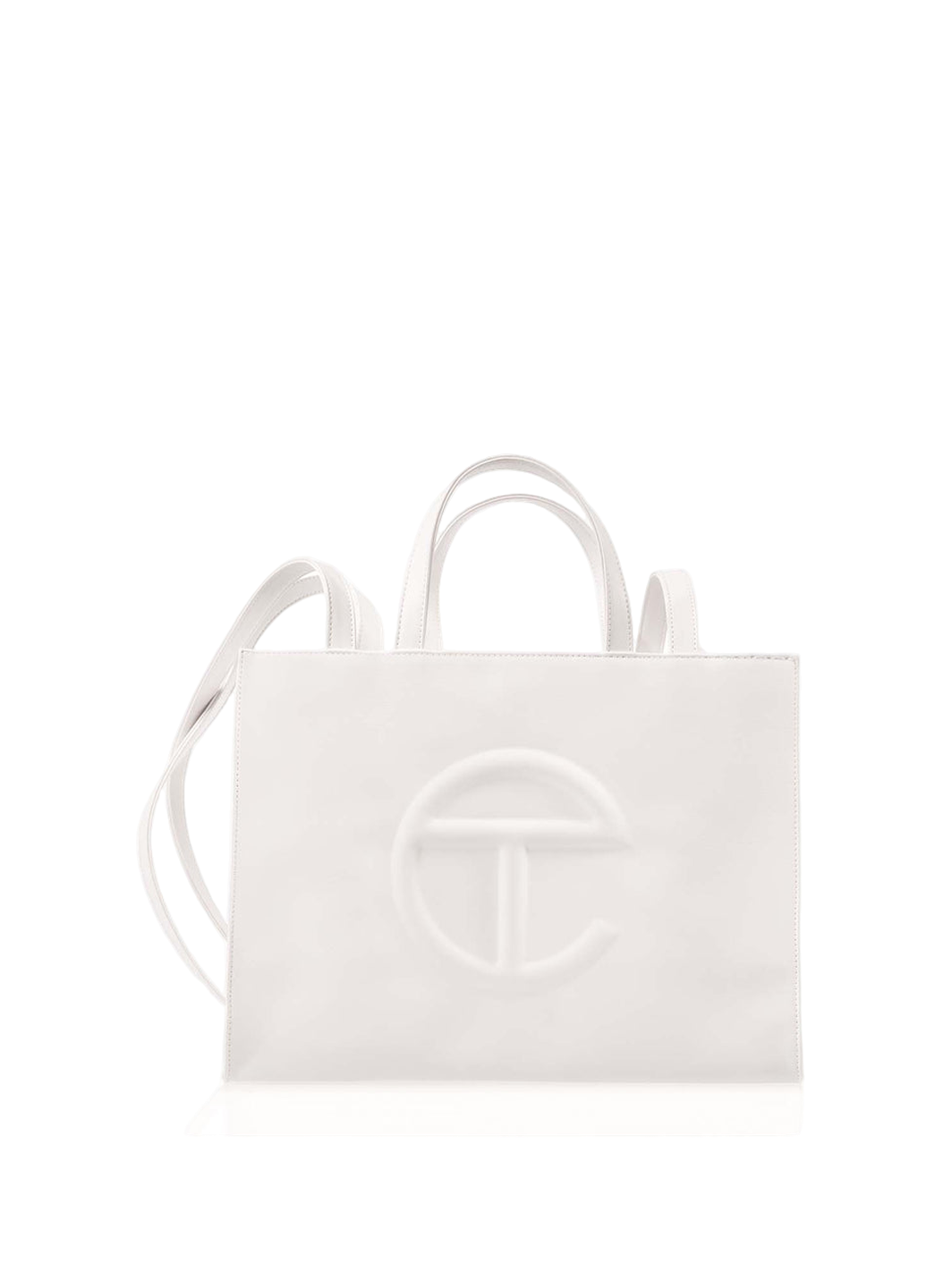 Telfar Medium Shopping Bag White