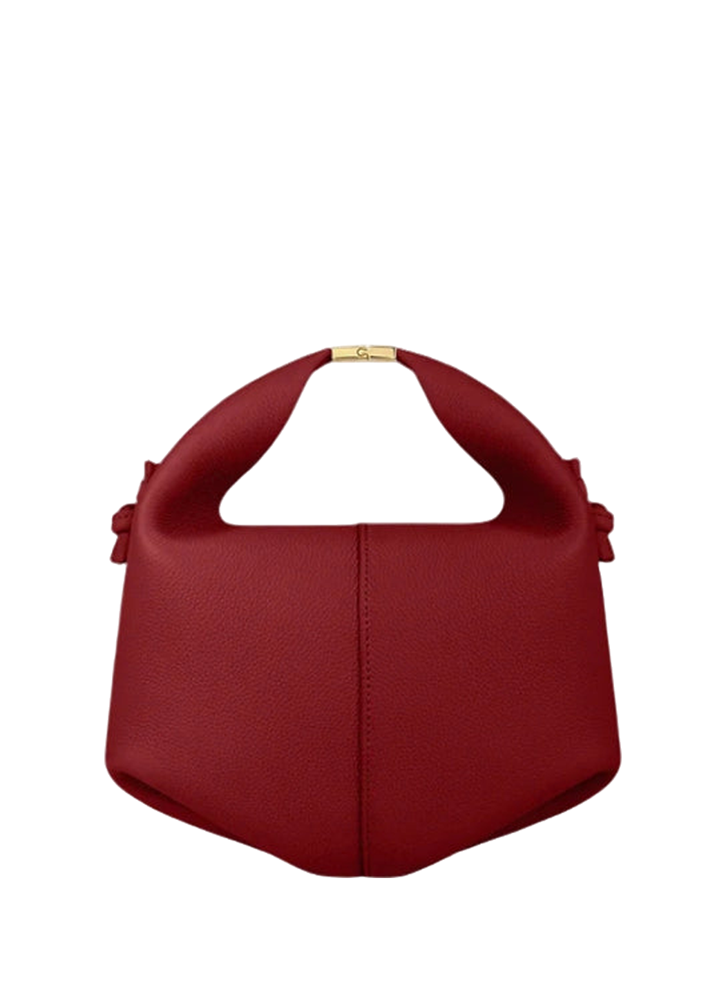 Polene Beri Textured Leather Pomegranate Red