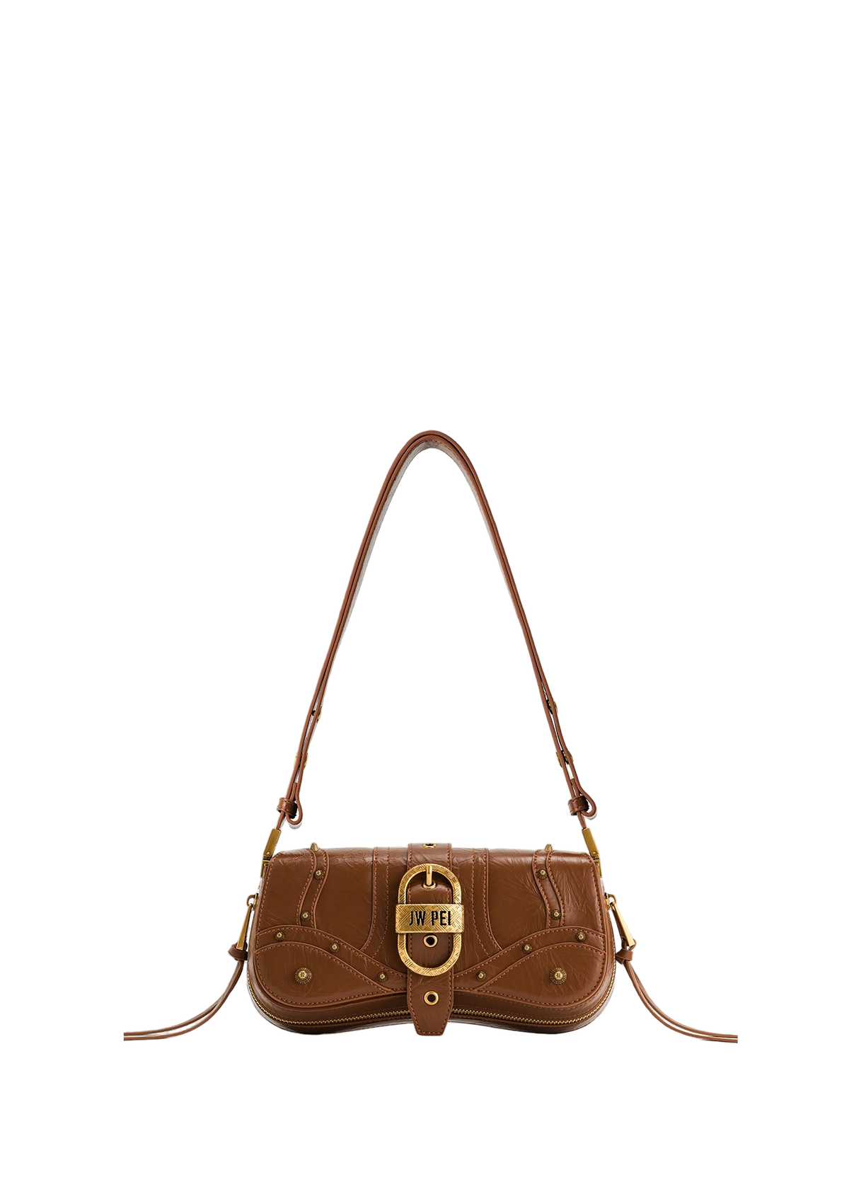 JW PEI Joy Crushed Shoulder Bag Brown