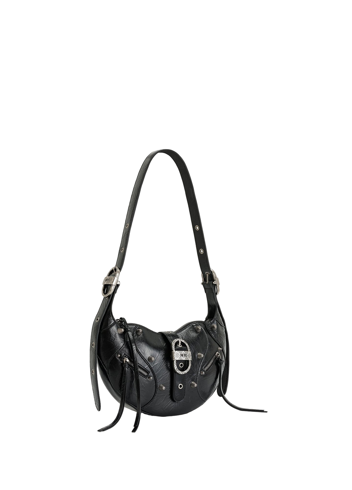 JW PEI Tessa Crushed Shoulder Bag Black
