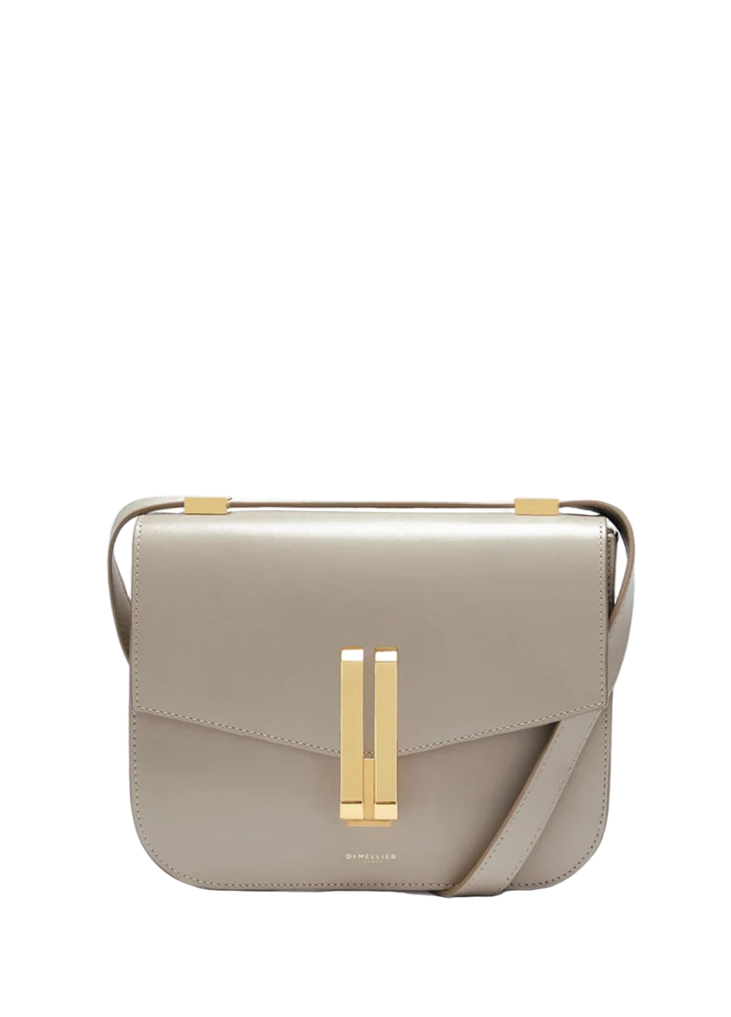 DeMellier Vancouver Leather Shoulder Bag Gray