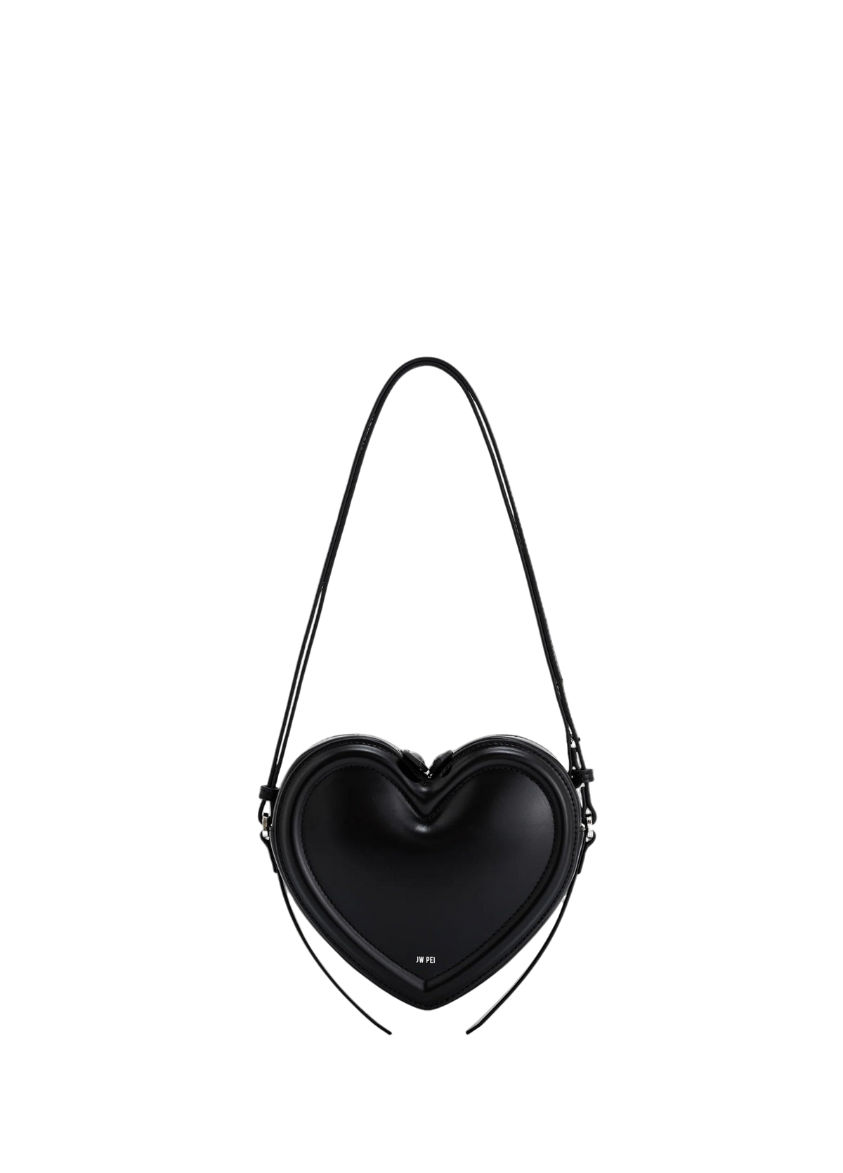 JW PEI Arlene Heart Shaped Bag Black
