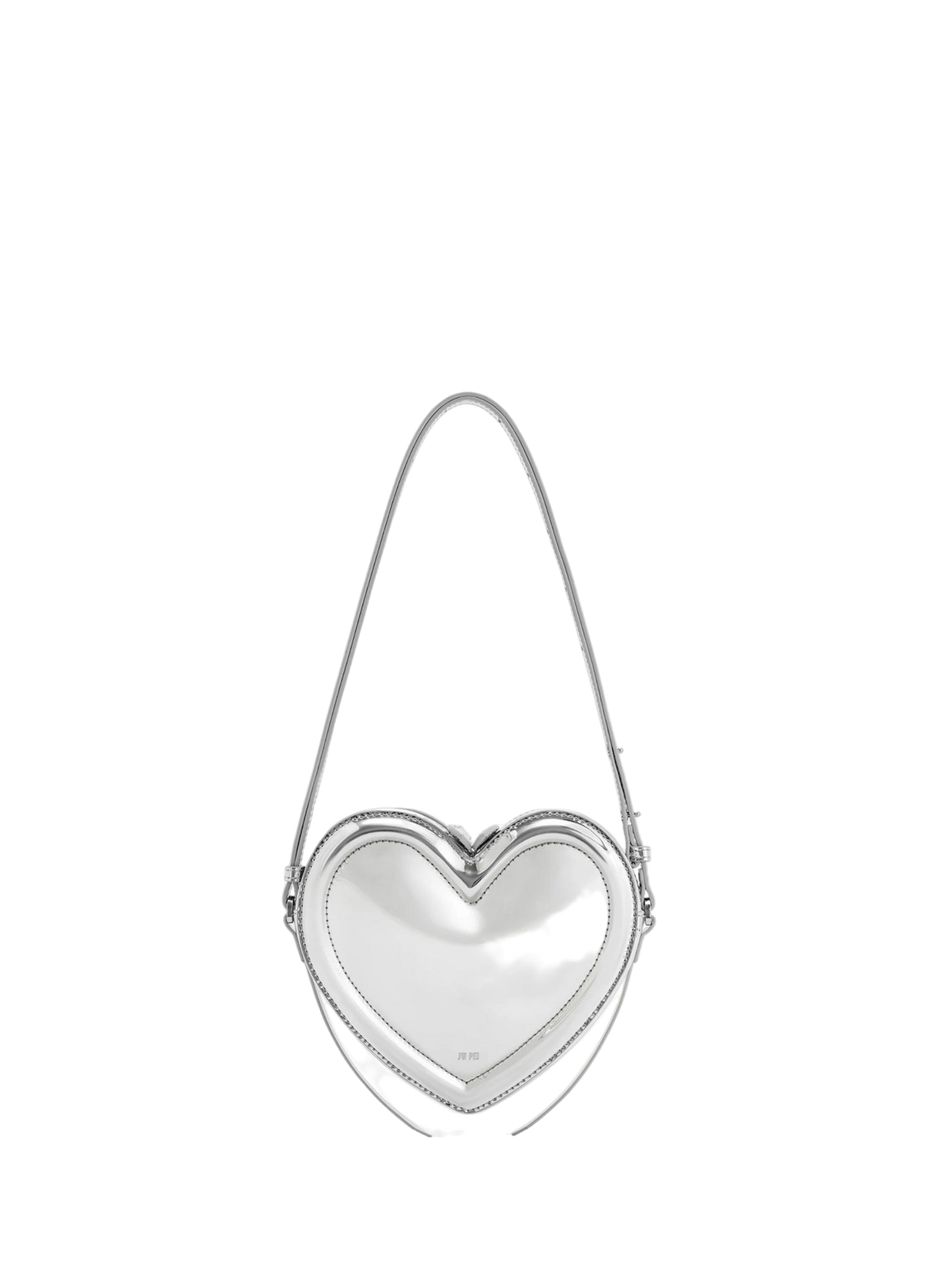 JW PEI Arlene Heart Shaped Bag Silver
