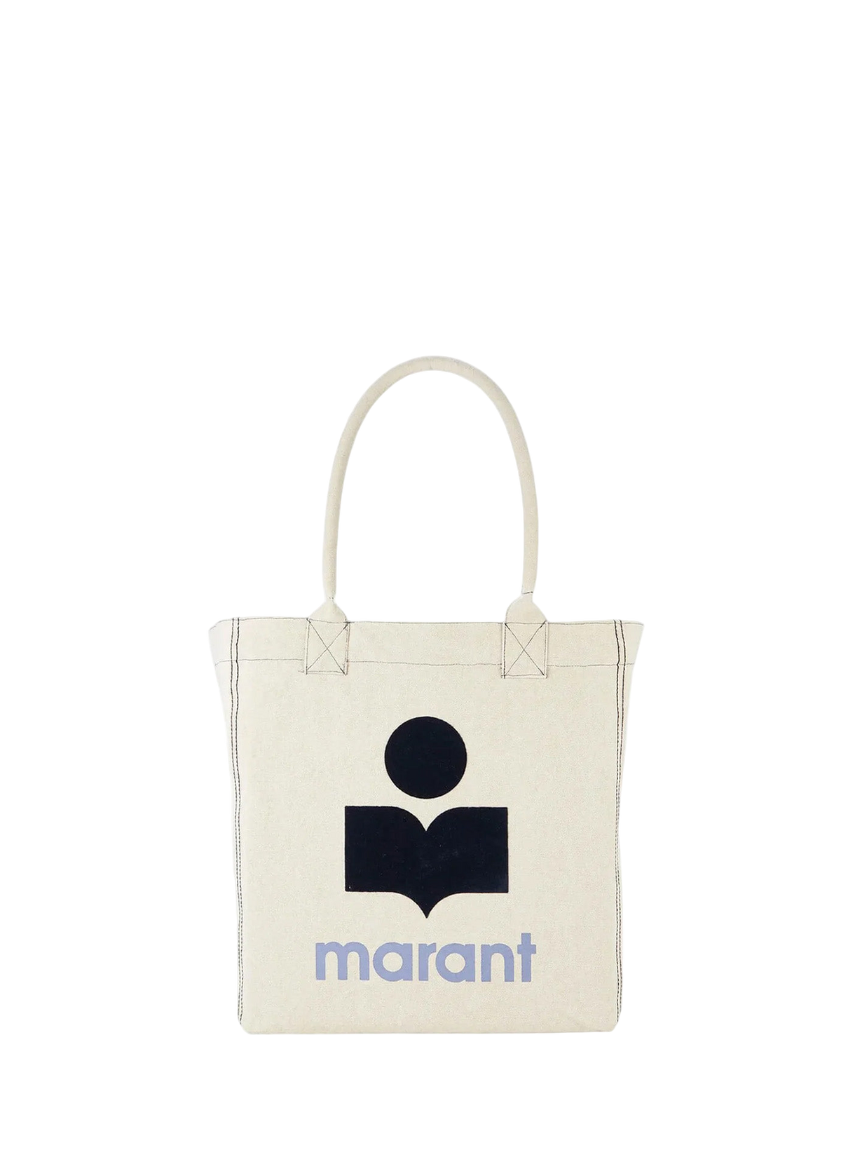 Isabel Marant Yenky Logo Canvas Tote Bag Light Grey