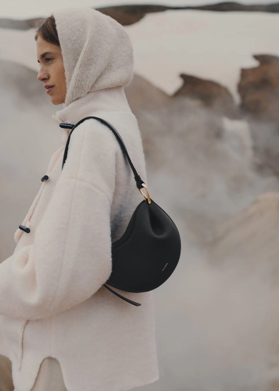 Polene Tonca Textured Black
