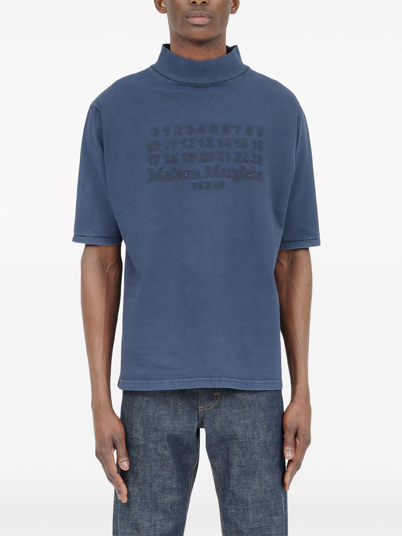 Maison Margiela Numeric Logo T-Shirt Washed Blue