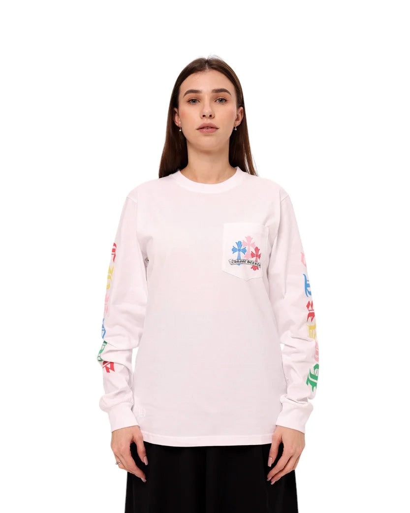 Лонгслів Chrome Hearts Long Sleeve White CH135-WT | SSTORIES