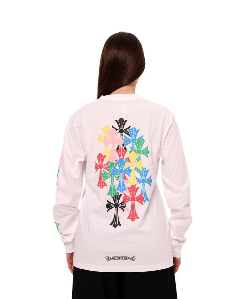 Лонгслів Chrome Hearts Long Sleeve White CH135-WT | SSTORIES