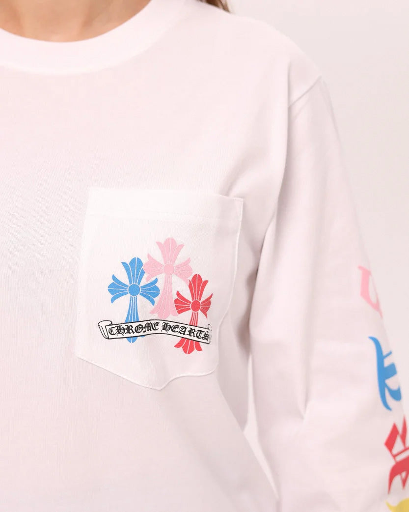 Лонгслів Chrome Hearts Long Sleeve White CH135-WT | SSTORIES