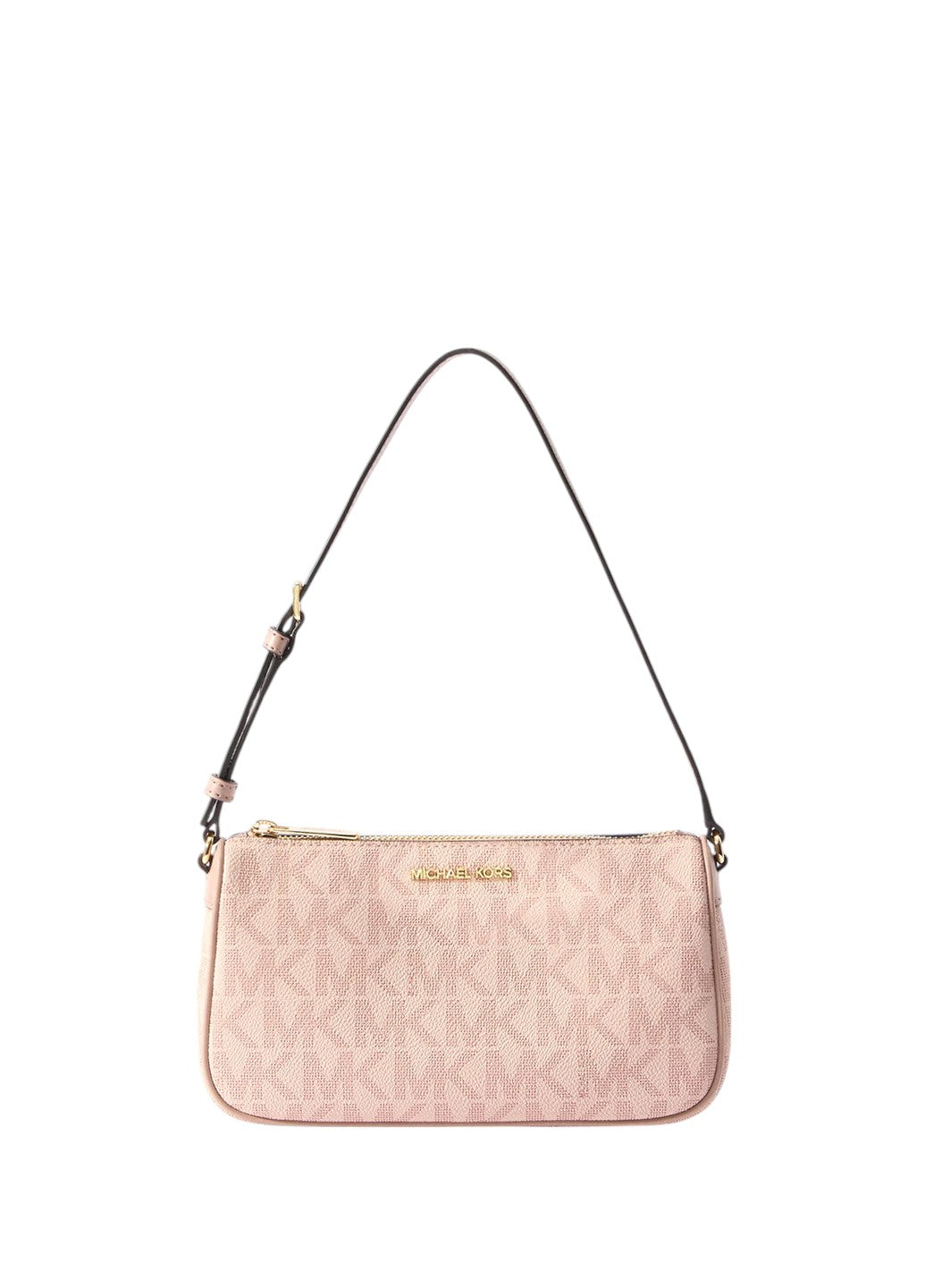 Michael Kors Signature Jet Set Medium Pouchette Bag Nude Pink