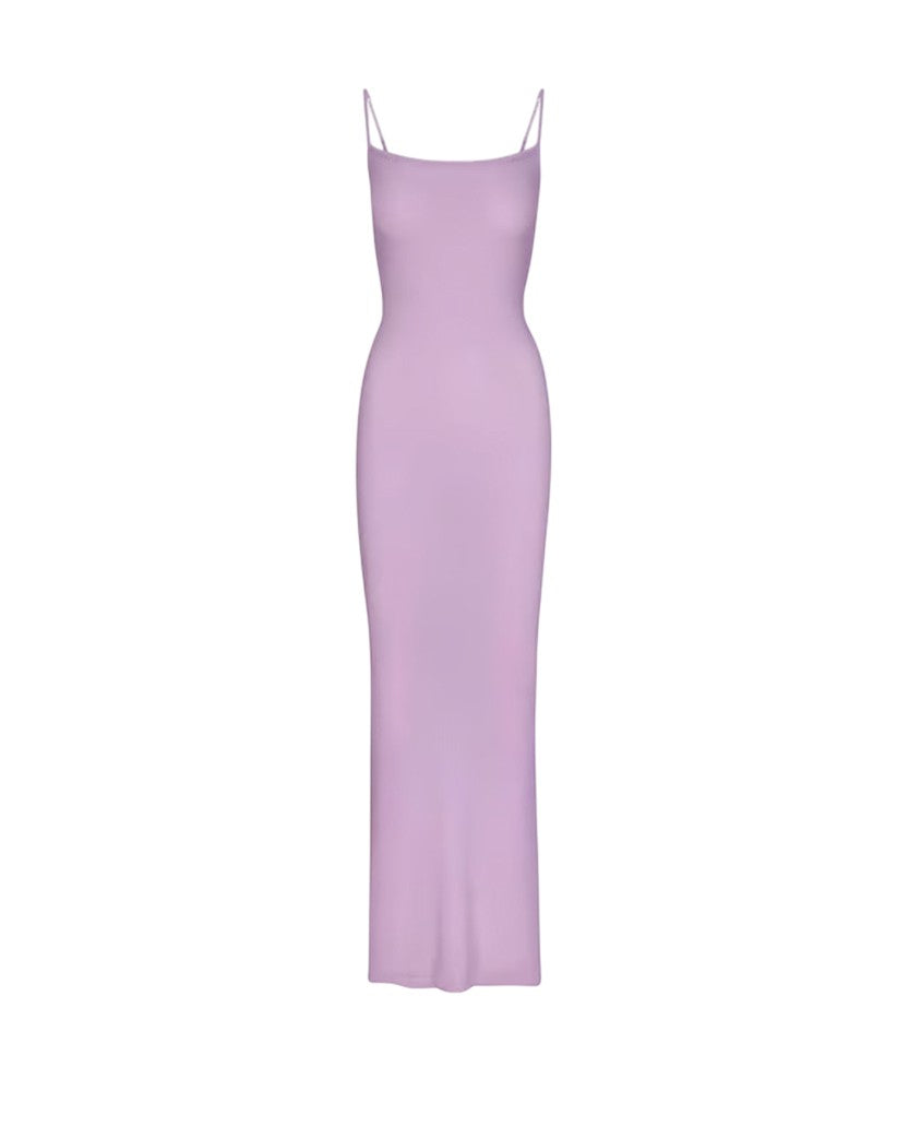 Skims Soft Lounge Long Slip Dress Sugar Plum