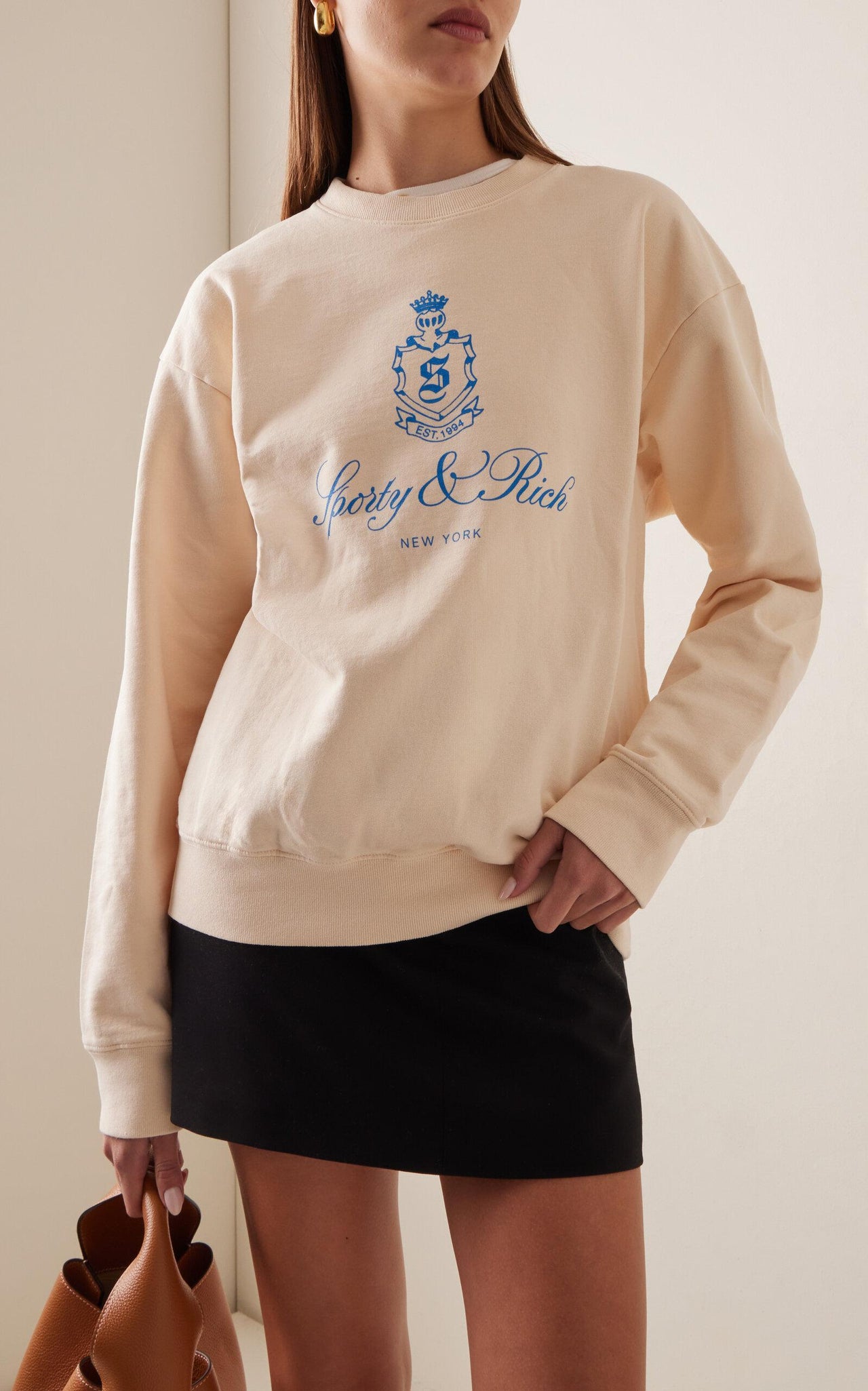 Sporty & Rich Vendome Sweatshirt Natural