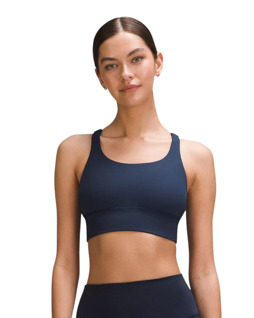 Lululemon Energy Longline Bra Medium Support True Navy