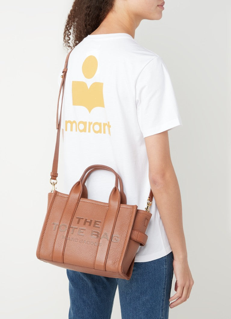 Marc Jacobs Leather Mini Tote Bag Brown