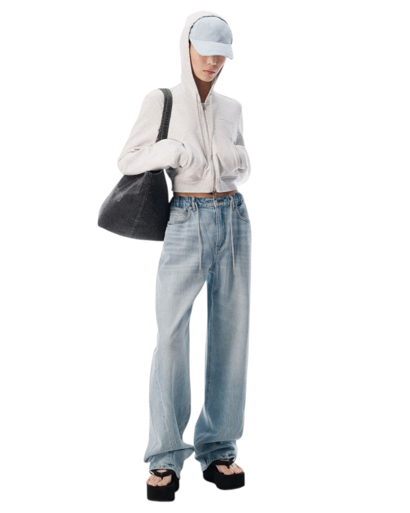 Alexander Wang Ballon-Style Tracksuit Pants Blue