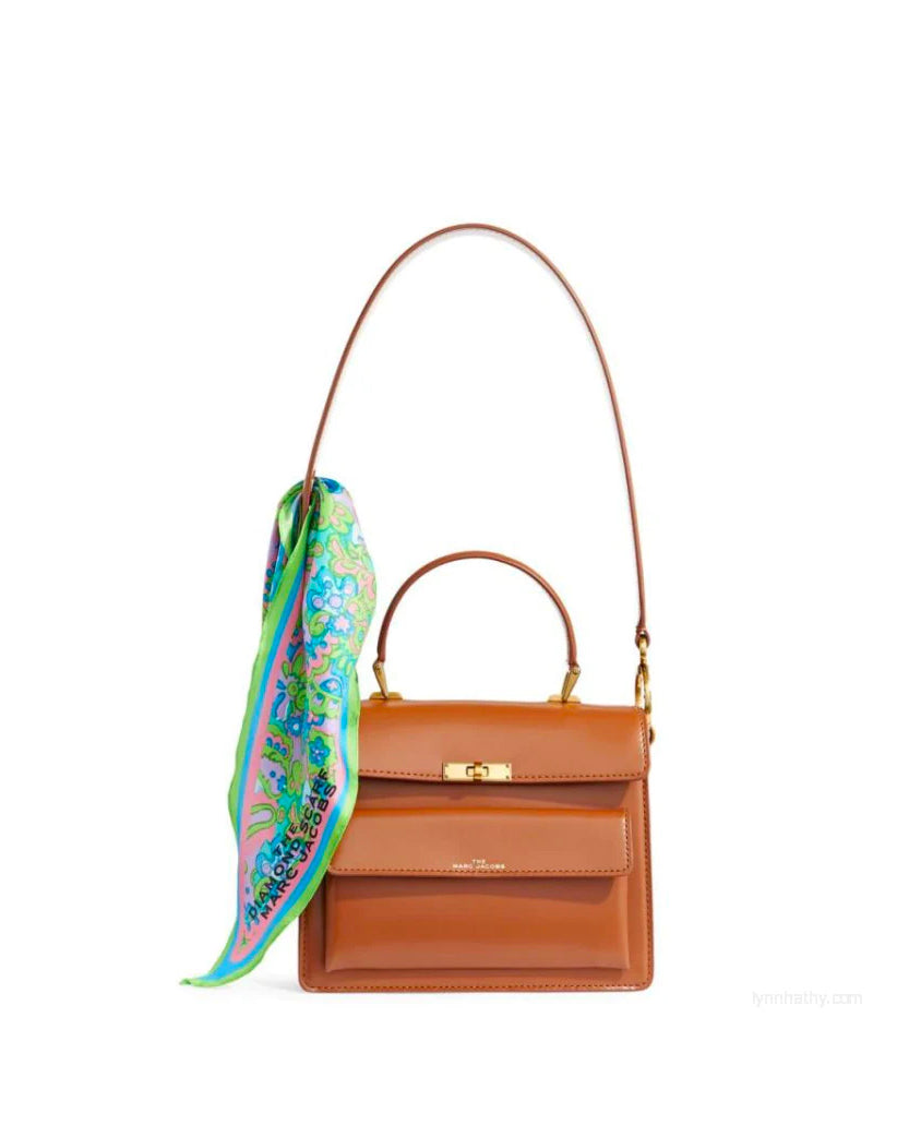 Marc Jacobs The Uptown Cow Leather Bag Brown