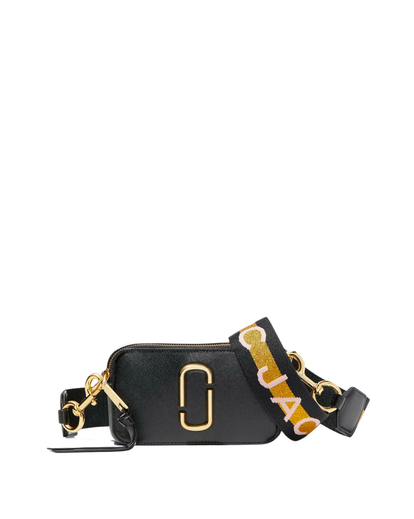 Marc Jacobs The Snapshot Logo Strap New Black Multi