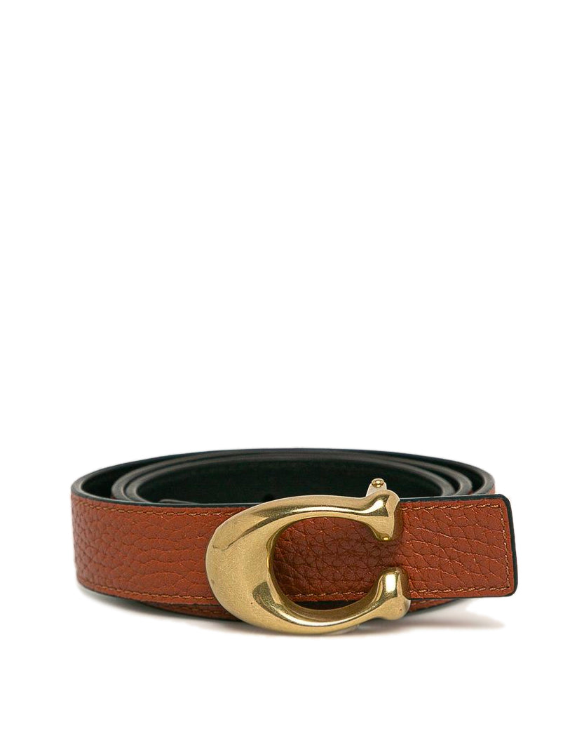 Coach Buckle Reversible Belt Brown/Black