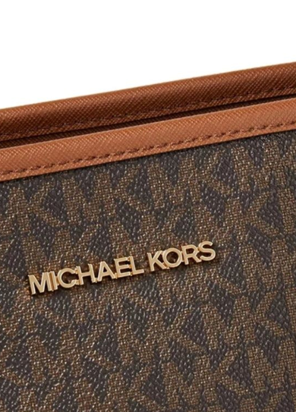 Michael Kors Jet Set Travel Large Drawstring Tote Brown