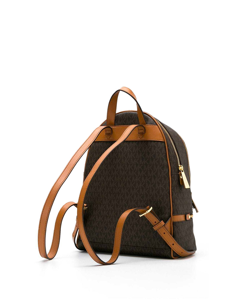 Michael Kors Rhea Zip Backpack Medium Brown