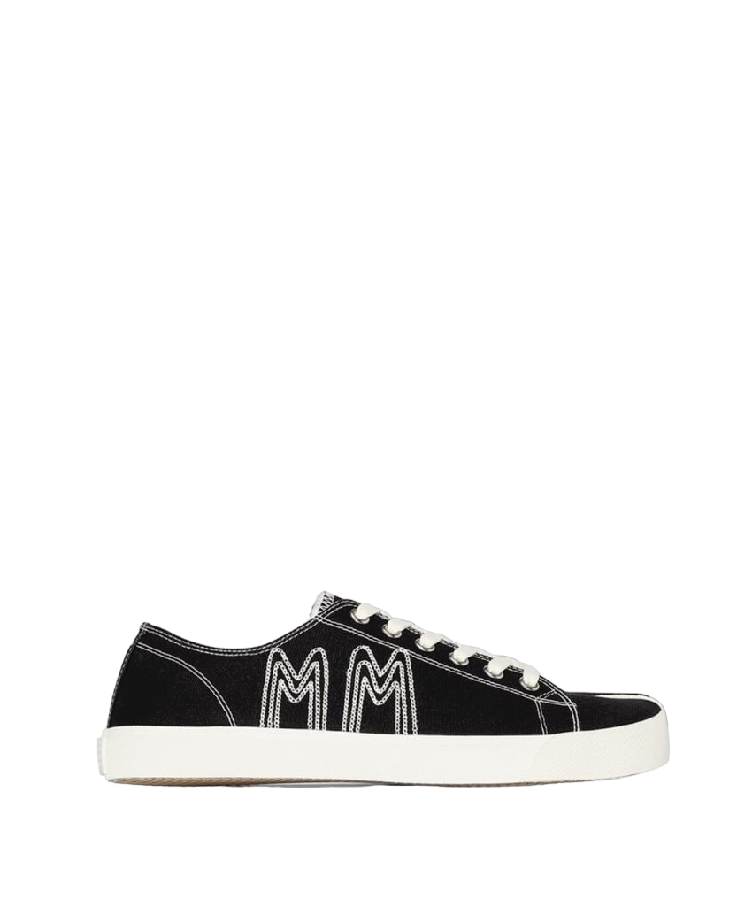 MM6 Maison Margiela Tabi Embroidered Sneakers Black