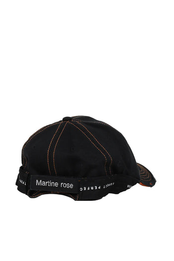 Martine Rose Local Hero Roll Back Cap Black/Orange