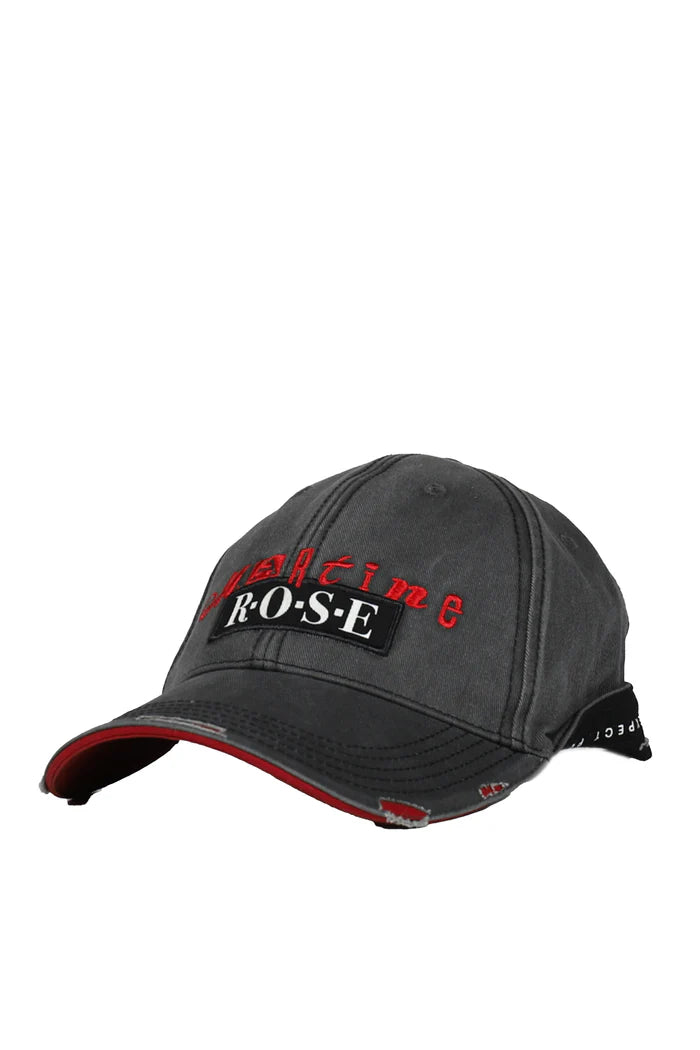 Martine Rose Logo Roll Back Cap Grey/Red