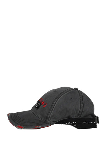 Martine Rose Logo Roll Back Cap Grey/Red