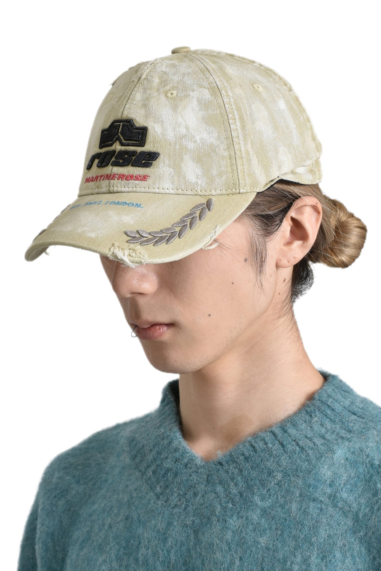 Martine Rose Rolled Back Cap Beige