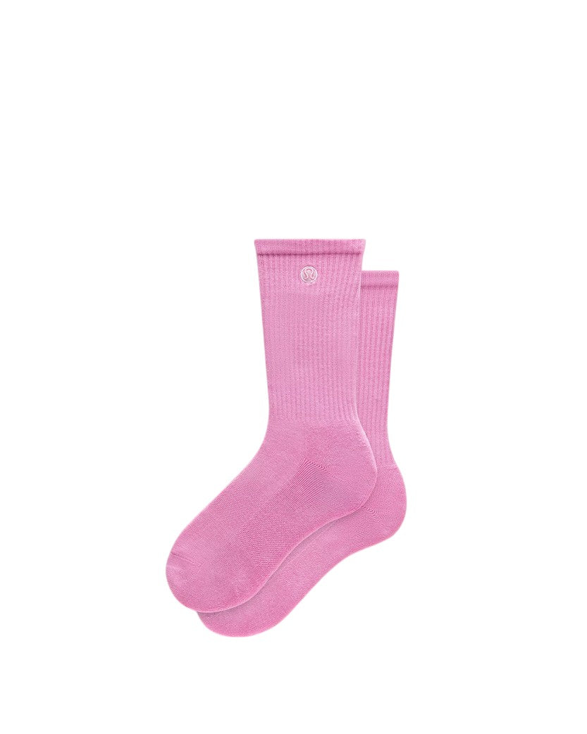 Lululemon Unisex Daily Essential Crew Socks Sweet Sorbet