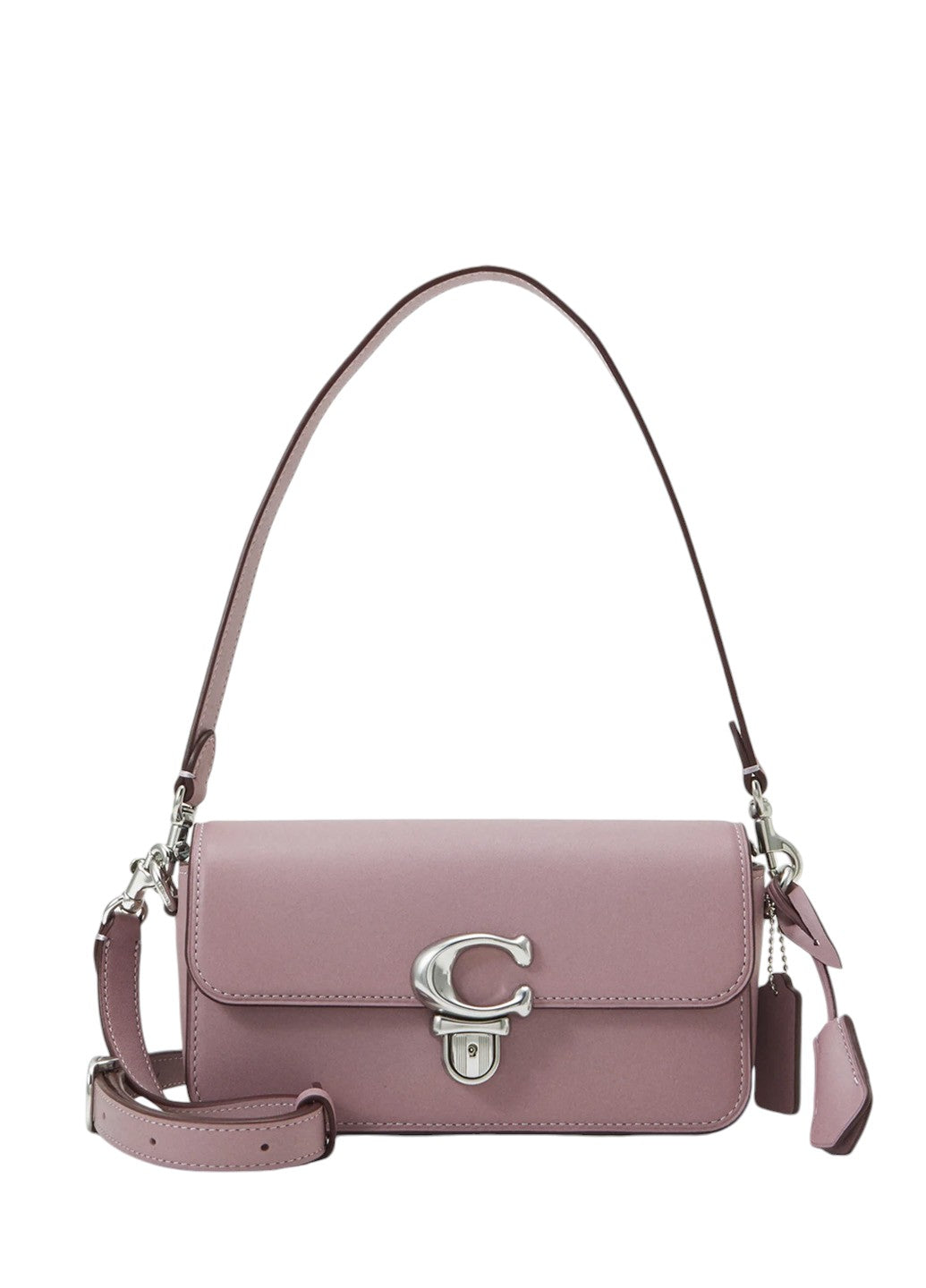 Coach Glovetanned Leather Studio Baguette Bag Faded Purple