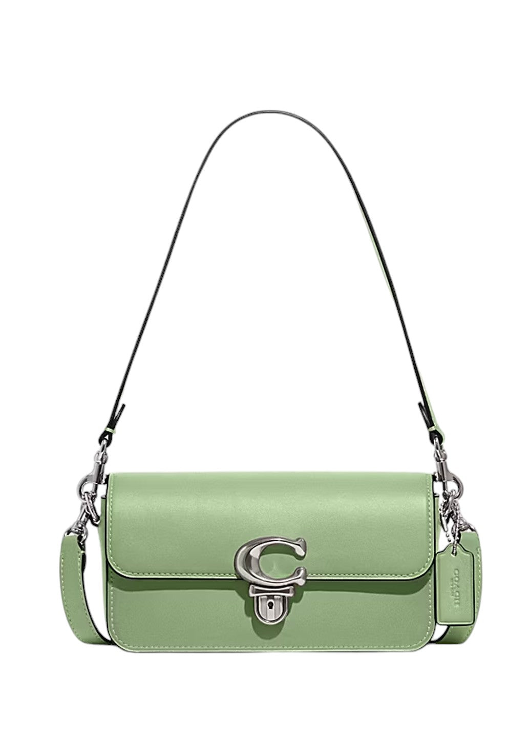 Coach Glovetanned Leather Studio Baguette Bag Pale Pistachio