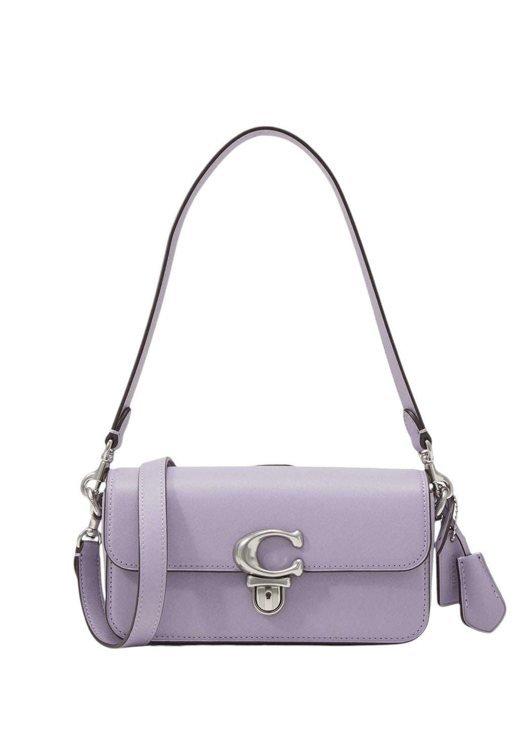 Coach Glovetanned Leather Studio Baguette Bag Soft Purple