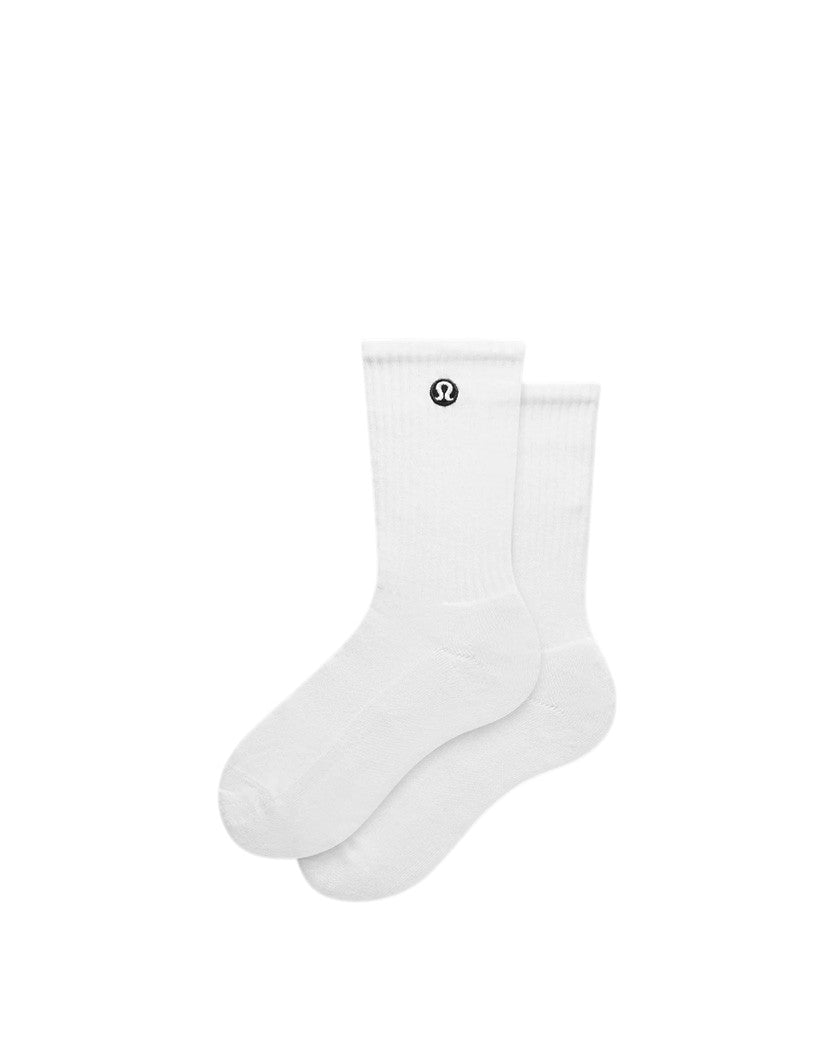 Lululemon Unisex Daily Essential Crew Socks White