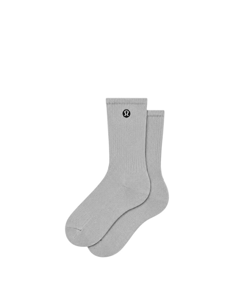 Lululemon Unisex Daily Essential Crew Socks Light Grey