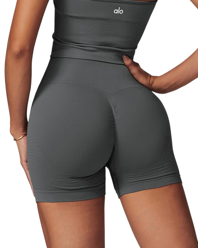 Alo Yoga Tight Push-Up Shorts Grey 77257-GY