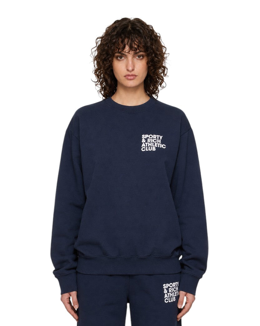 Sporty & Rich Exercise Often Crewneck Navy