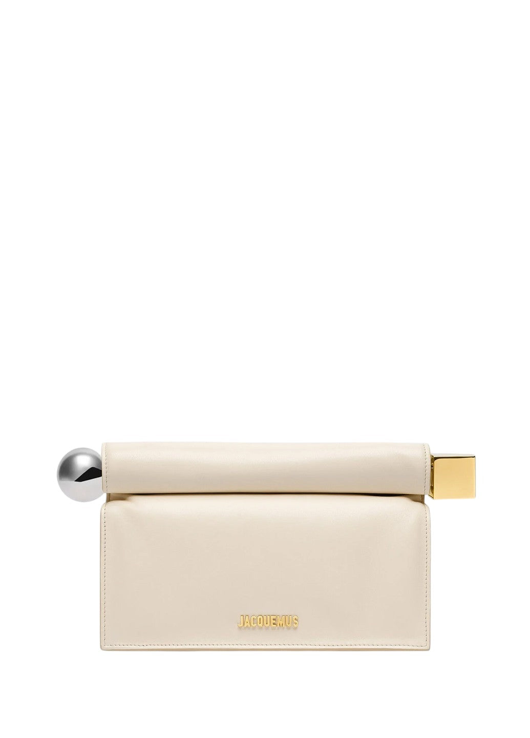 Jacquemus The Rond Carre Clutch Light Ivory
